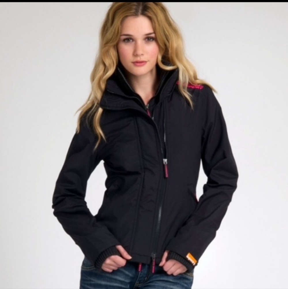 Superdry jacket blue orange windcheater